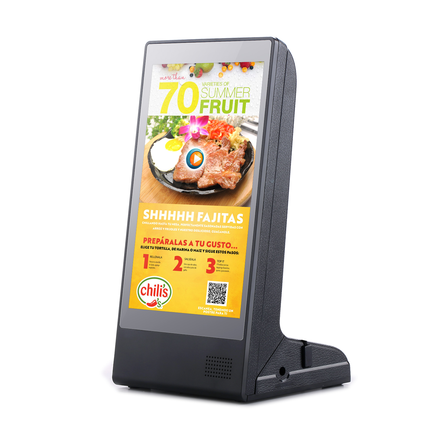 New FYD-898 Restaurant Call System Table Digital Menu Advertising Display